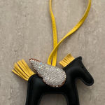Black and Yellow Horse Bag Charm Photo 0