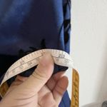 Betsy and Adam Vtg Y2K Betsy Adam Sz 8 Maxi Blue Black Velvet jacquard Wimisigoth Fairy Witchy Photo 7