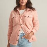 Marine layer  pink Eden Sherpa Overshirt jacket size small. Photo 1