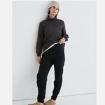 Madewell Betterterry Relaxed Turtleneck Sweatshirt Womens XS Black Minimalist Photo 1