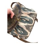 Myra Bag Seeker Leather Crossbody shoulder Handbag Canvas Blue Photo 7