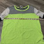 PINK - Victoria's Secret PINK Victoria’s Secret Neon Green 3/4 long sleeve Shirt; XS Photo 3