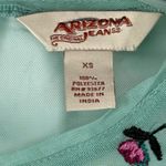 Arizona Jeans B45   Arizona Jean layered chiffon floral embroidered top size x Small Photo 3
