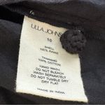 Ulla Johnson  Handmade Kai Ramie black flounce Goth feminine blouse 10 Photo 12
