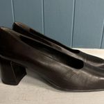 Vtg 90’s Glacee Brown Round Toe Slip On Dress Shoe Block Heel Women’s Size 8.5 Photo 2