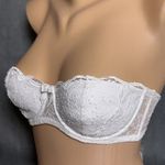 New Agent Provocateur Love Strapless Bra White Size 32C Straps Padded Bridal Photo 1