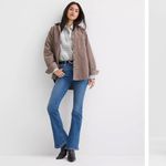 Loft Mid Rise Boot Jeans in Luxe Medium Blue wash Women's size 10 PETITE Photo 8