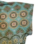 Gloria Vanderbilt  Women's XL Aqua Mist Combo Printed‎ Embellished Top Photo 5