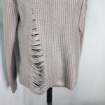 Sweet & Sinful Comfy Distressed Cut out Sweater Photo 1