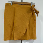 ZARA Mustard Wrap Skirt Photo 0
