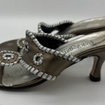 Jack Rogers  3" Heeled Thong Sandals Womens 7 Bronze Medallion Travel Vacation Photo 0