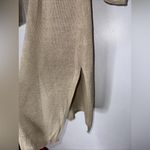J Jill Tan Brown Long Duster Button Carigan Linen‎ Blend XS Photo 3