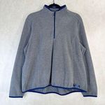 L.L. Bean 1/4 Zip Pullover Fleece Gray Outdoor Hiking Light Jacket Size XL Photo 0