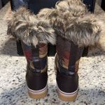 Celebrity Pink Elena Brown Faux Fur Winter Tribal Boots 8M NWB Photo 3