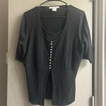 Vintage Cardigan Top Black Size L Photo 0