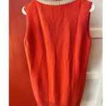 UTERQUE Orange Cashmere Wool Blend Sleeveless Knee Photo 5