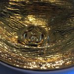 Crystaline Brand Elegant Vintage Gold Tone CZ Rhinestone Retro Swirl Brooch Photo 5