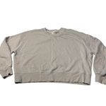 Lululemon Women’s 12 Crewneck Sweatshirt Natural Beige Oversized Cotton Crop Photo 1