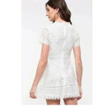 Moon River Anthropologie  White Lace Fit & Flare Boho Dress Size S Small Photo 1