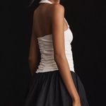 Anthropologie  Maeve Halter White and Black Mini Dress Photo 1