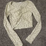 Le lis  Cream and Tan Crop Top Photo 0