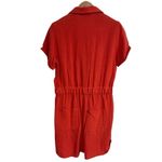 joe's jeans Joe’s Gauze Red Jumper Collared Button Front Romper NWT Size Small Comfort Photo 4