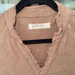 We The Free Free People muslin Summer Daydream Button Down Top shirt tunic chocolate Photo 2