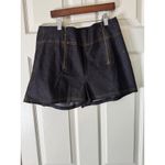 Unique Vintage Unique‎ Vintage Denim Shorts High Waist Stretch Black w/ Pockets Size L Photo 9
