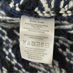 Anthropologie Sleeping on Snow Women’s One Size Blue White Poncho Cape Sweater Size L Photo 8