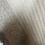 Mia & Tessa White & Gray Cape Cowl Neck Tassel Knit Poncho Women Sz OS Photo 5