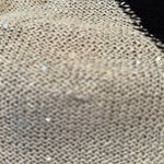 Soft Surroundings Asymmetrical Mixed Media Sweater Black/Tan with Sequins Large Photo 9