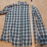 Madewell  Size Small Cotton Flannel Thick Winter Fall Long Sleeve Button Up Green Photo 7
