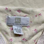 Vintage Karen Neuburger Embroidered Pink Striped Floral Nightgown Size‎ Small White Photo 3