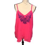 Torrid Sophie Chiffon Embroidered Swing Cami Pink Glo Photo 1