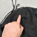 superdown Revolve  Black Mini Dress S Spaghetti Strap Ruched Slit Back Zip Party Photo 7