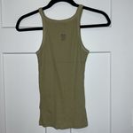 One Teaspoon NWT  Bamboo Logo Singlet - Sage Green Photo 3