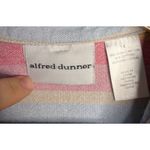 Alfred Dunner  Linen Cotton Jacket Size 14 Button Up Rainbow Pastel Silver Button Photo 5