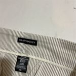 Hilary Radley Women's 2XL Beige Striped Cuffed Capri Pants with Pockets Zip Photo 2