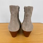 Nine West  Tristan boots women's 8.5 ankle western tan suede leather block heel Photo 3