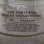 Taylor Swift  The Tortured Poets Dept Gray White Concert Tour Sweatshirt Top Sz S Photo 3