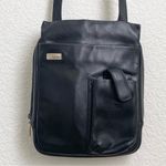 Perlina Vintage  New York Black Genuine Leather Sling Crossbody Bag Photo 3