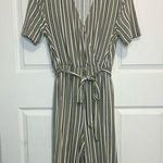 Concepts New York Short Sleeve Knit Surplice Jumpsuit White Size L Photo 0