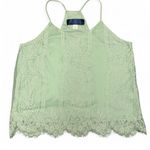 Blue Rain Francescas  Mint Green Y2K Going Out Lace Overlay Fairy Tank Top Large Photo 5