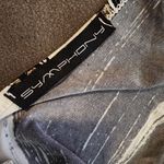 Symphony NWOT Women's Double Vneck White Gold Black Rhinestone Ruched Dress XS/S Photo 3