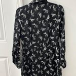 Abercrombie & Fitch Floral Black Long Sleeve Dress Photo 1