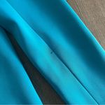 Alice + Olivia Shan Solid Oversized Satin Blazer - Ocean Blue - Size 4 Photo 9