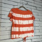 Natural Reflections Orange & White Tie‑Dye Tee Sz S/P Cotton Streetwear Festival Photo 8