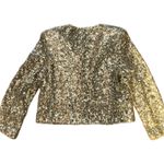 Alice + Olivia Alice +‎ Olivia Women's Gold Sequin Jacket Size M Party Cocktail $795 Photo 5