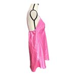 Flora Pink Satin Chemise Nightgown Size M Size M Photo 2