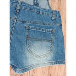 Chiqle Women’s Denim Overall Shorts Blue Size Small Photo 13
